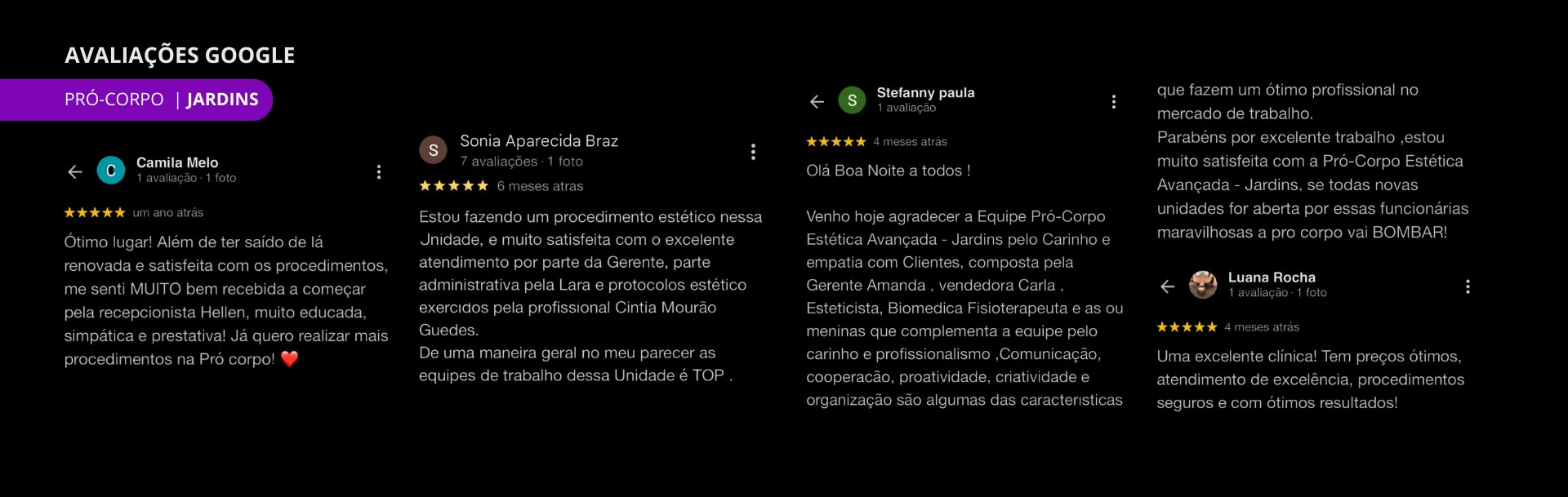 Avaliações Google 2