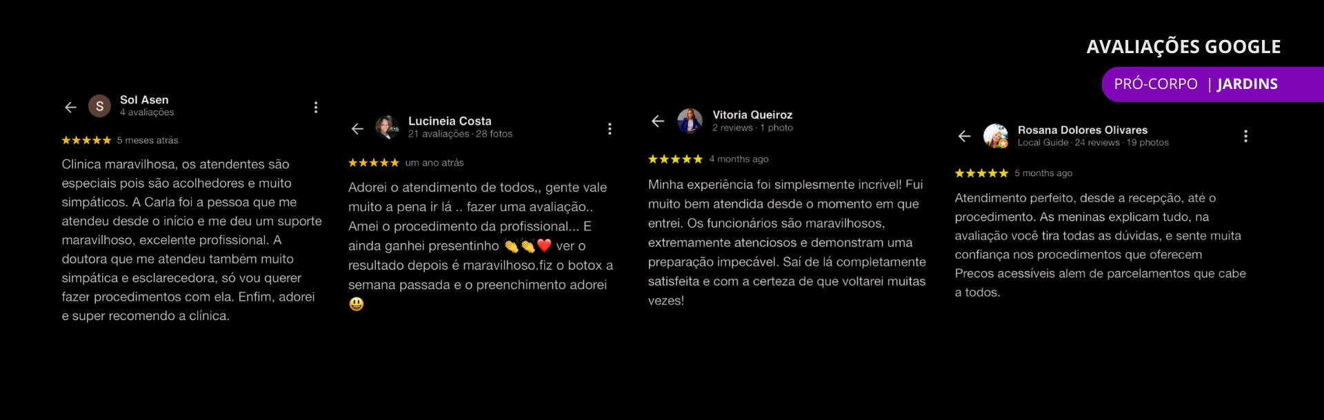 Avaliações Google 3