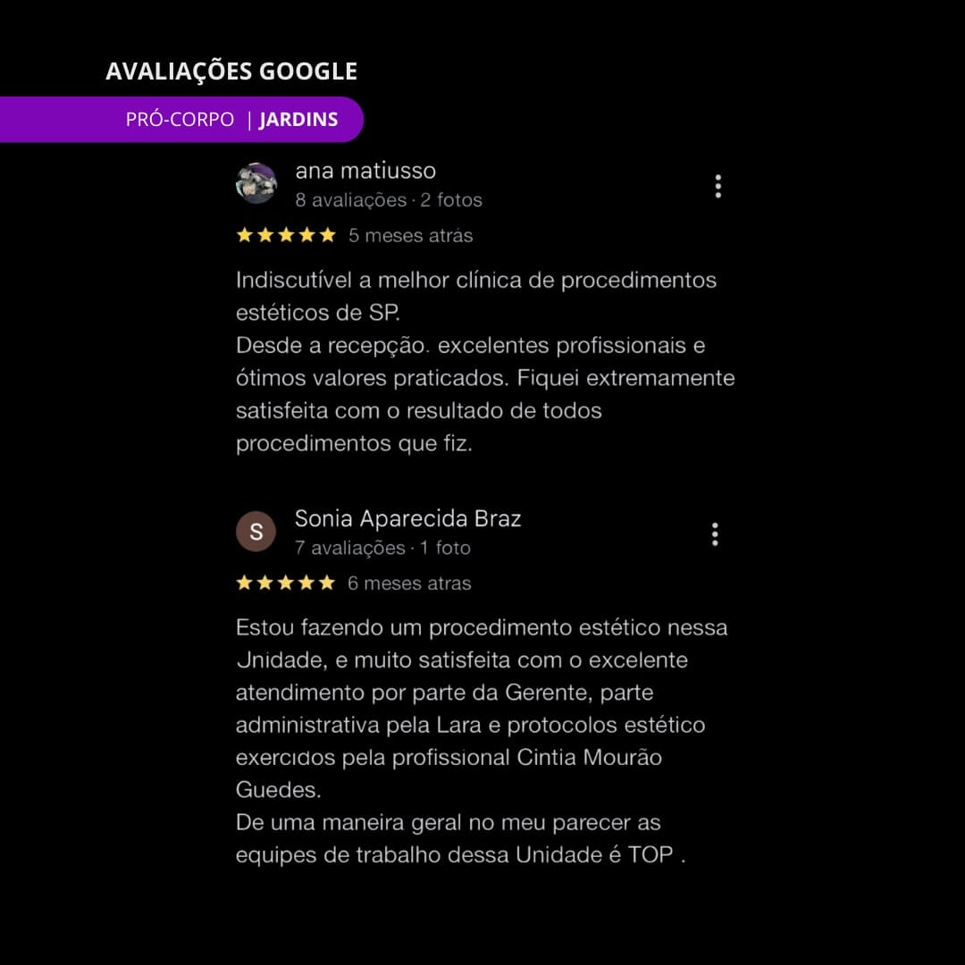 Avaliações Google 1
