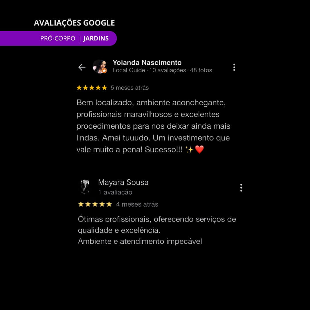 Avaliações Google 2