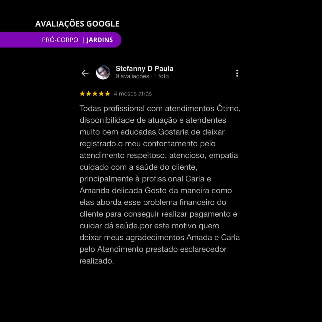 Avaliações Google 9